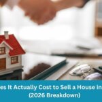 Charlotte, NC homeowner calculating the real cost of selling a house with paperwork and a calculator