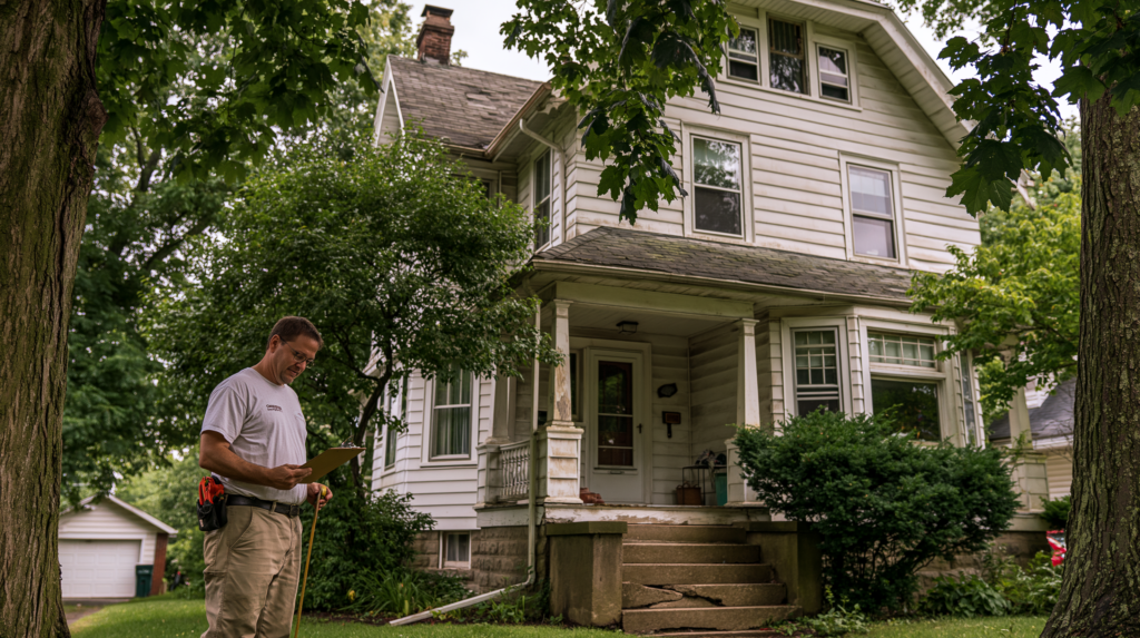 Older inherited house in Cleveland being evaluated for an as-is sale.