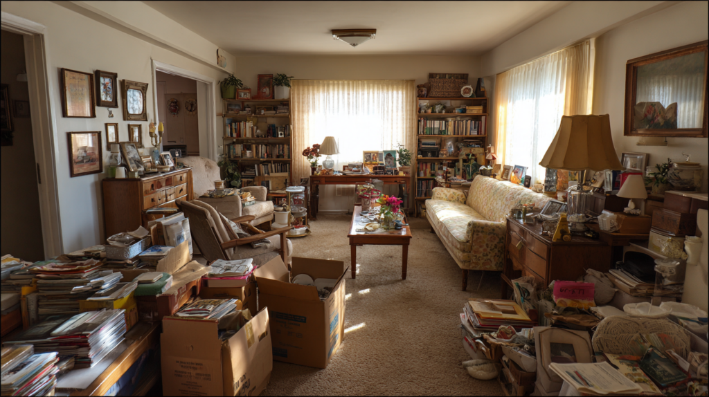 Personal belongings left inside an inherited house in Ohio