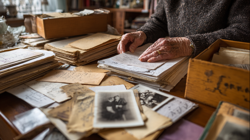 Sorting important estate documents in an inherited Ohio house