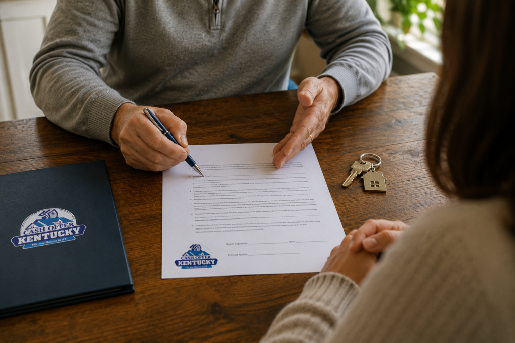 our simple and easy cash offer system leaves you with limited paperwork.