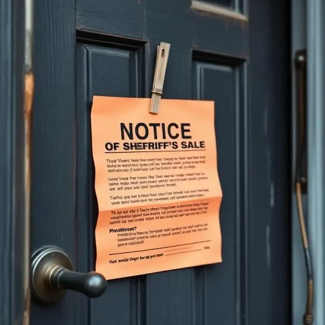 Foreclosure Notice on Door - We Buy Houses In Pennsylvania