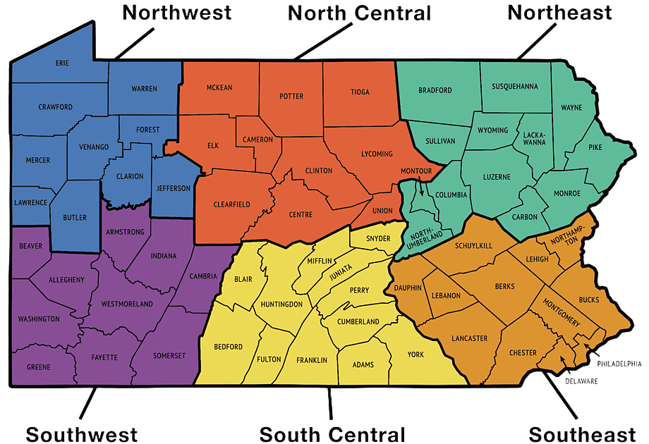 We Buy Houses In Pennsylvania serves all 67 counties of the Commonwealth.