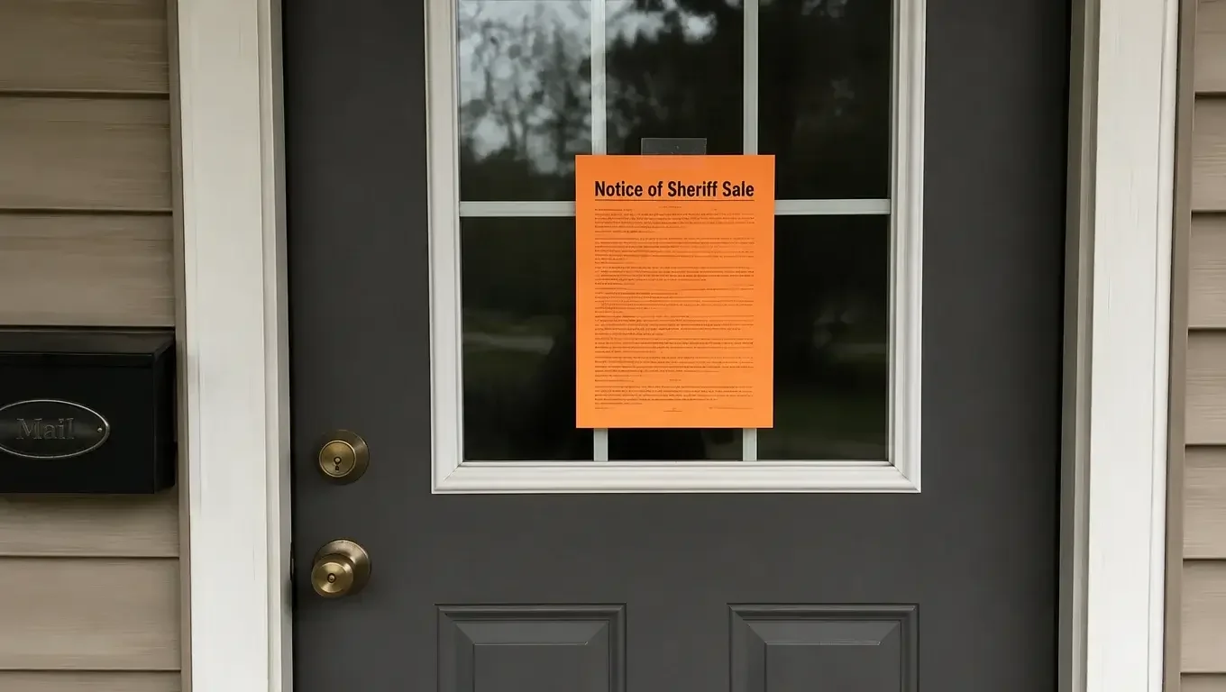Homeowner reviewing financial documents representing foreclosure avoidance and direct cash home sales in Lawrence County