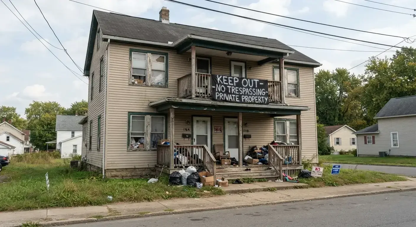 Rental property representing tired landlords looking to sell investment real estate fast for cash in Lawrence County