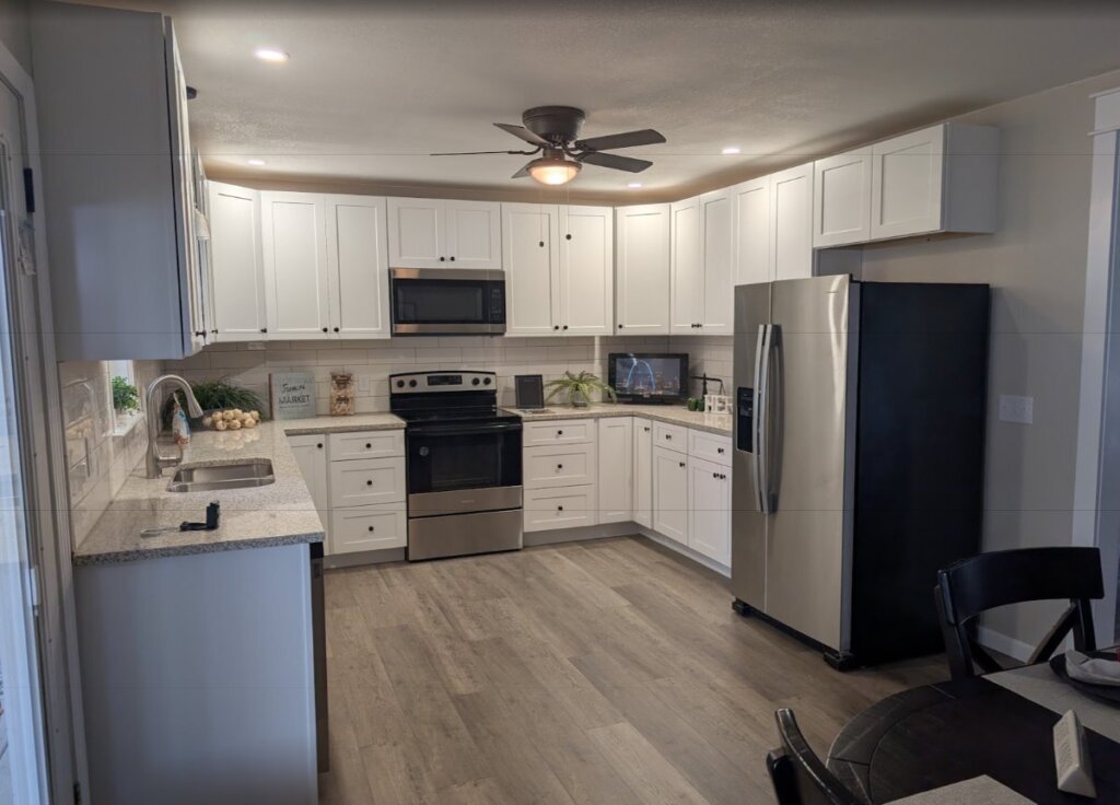Renovated kitchen in the same De Soto house