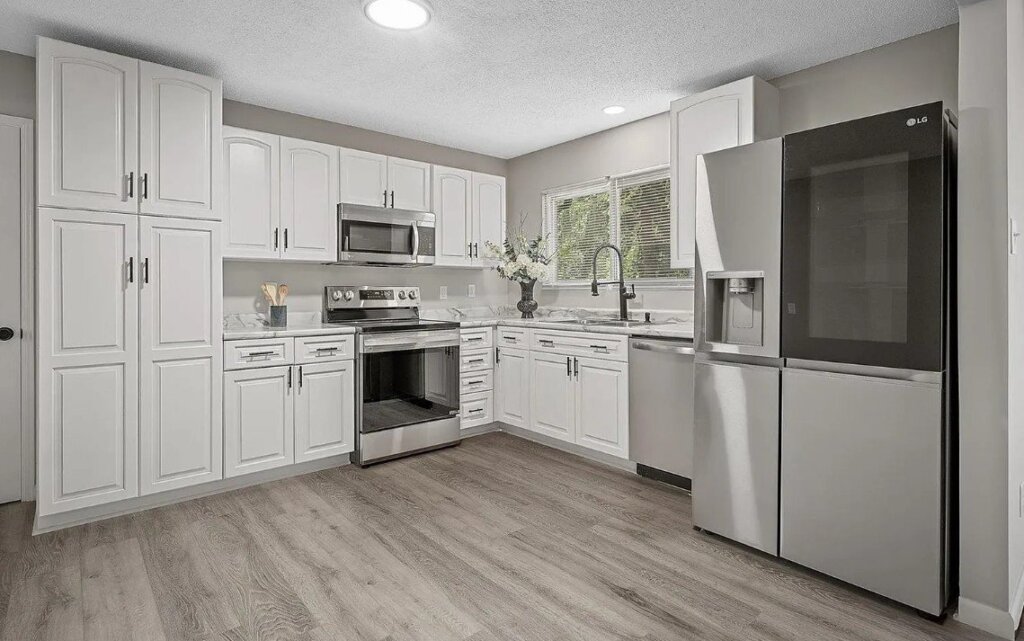 Renovated kitchen in the same probate house