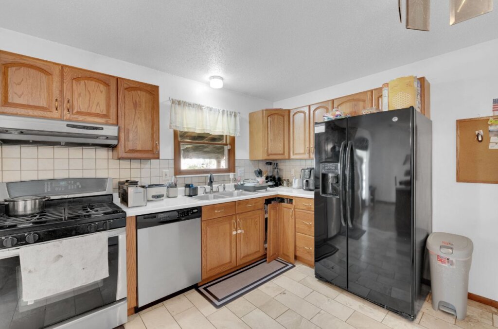 Updated Hazelwood kitchen after Bird River Properties renovated it