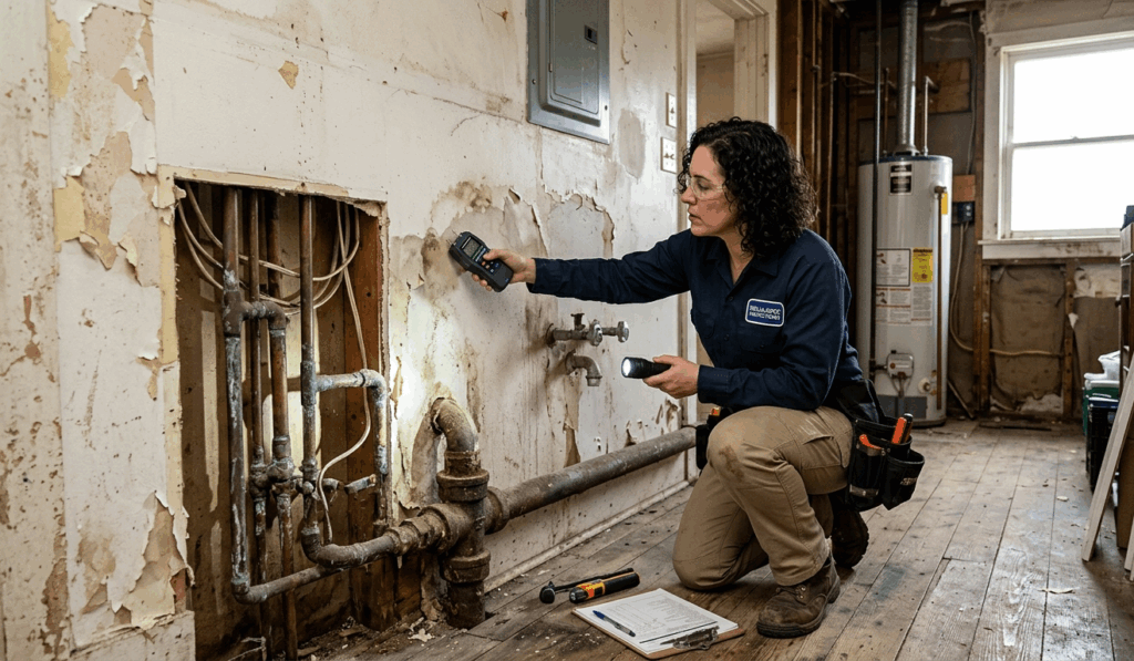 Sell an Inherited House by inspecting property condition including repairs, maintenance, and structural issues