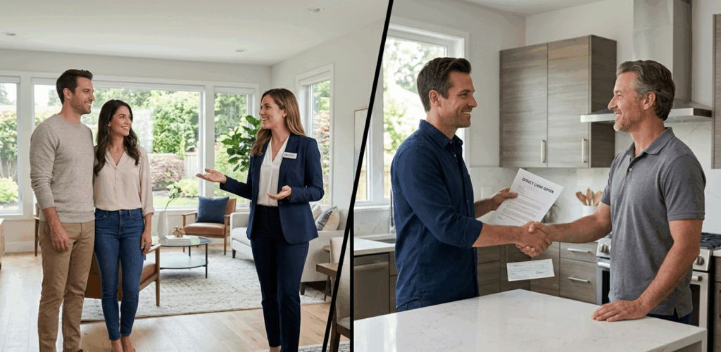 Sell an Inherited House by comparing traditional listing with agent versus cash home buyer options