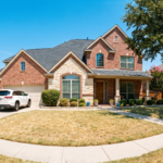 House in Fort Worth Texas during the summer.