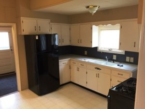 large kitchen with appliances
