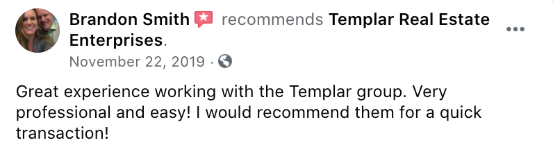 Reviews from Templar Real Estate Enterprises