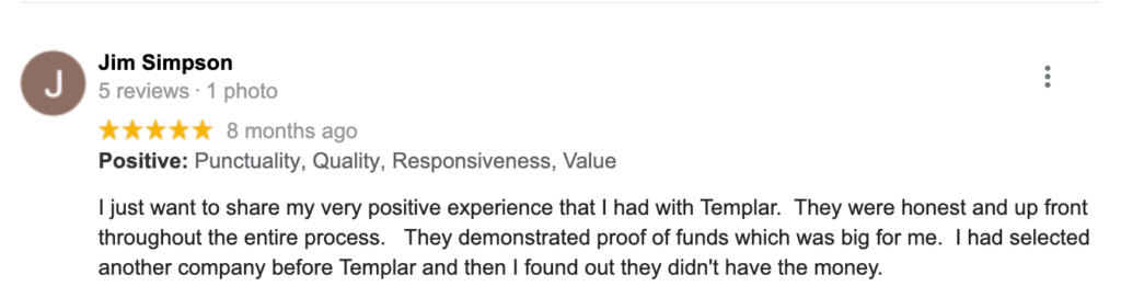 Templar Real Estate Enterprises review