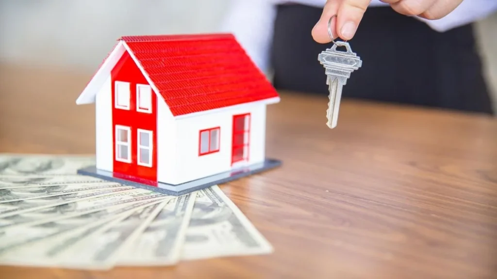 Homeowner reviewing a cash offer from a house-buying company