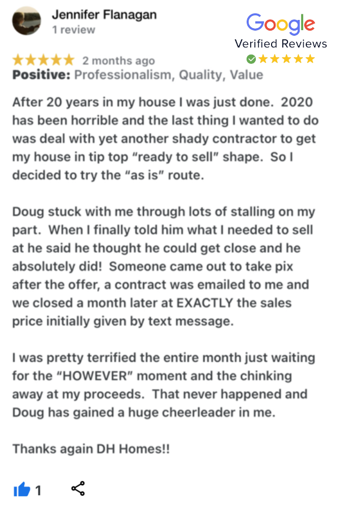 home buying company in dallas tx review for Jennifer
