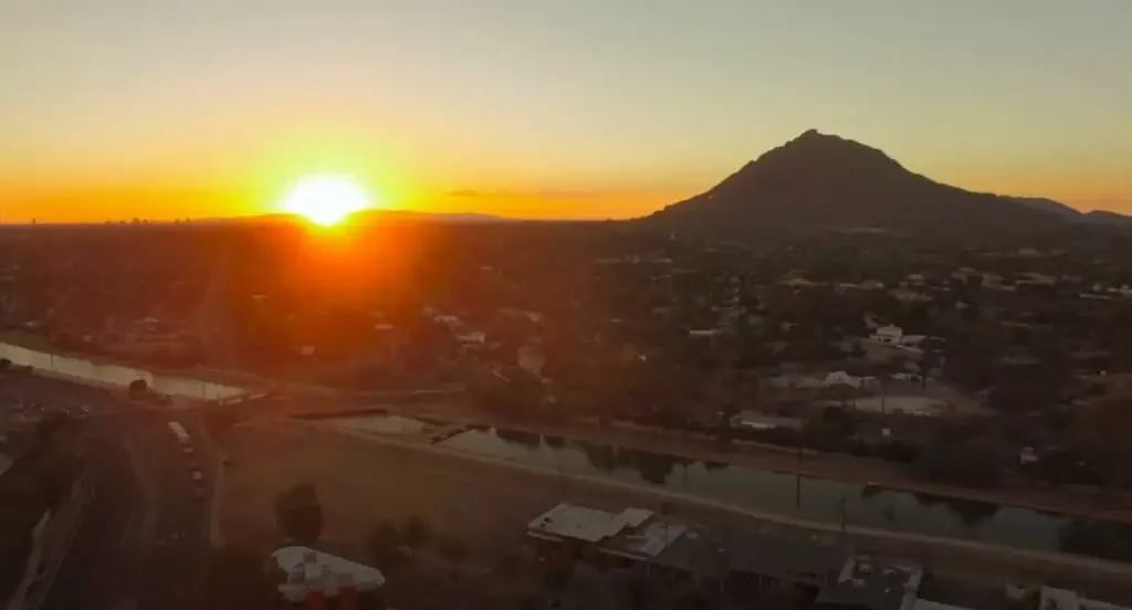 a sunset over scottsdale arizona. Taken by HBSB Holdings 