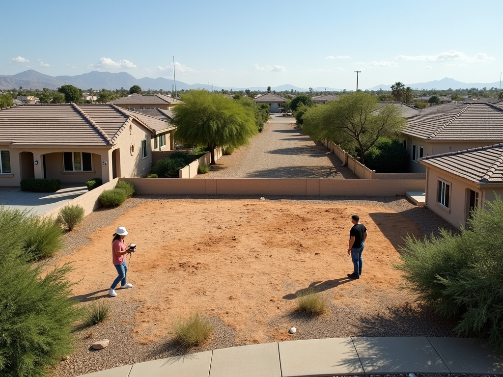 a plot of land ready for selling