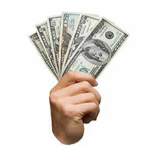 Hand Holding Cash