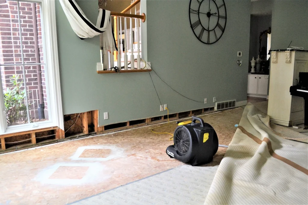 San Francisco rental property with tenant-caused damage being documented by a landlord
