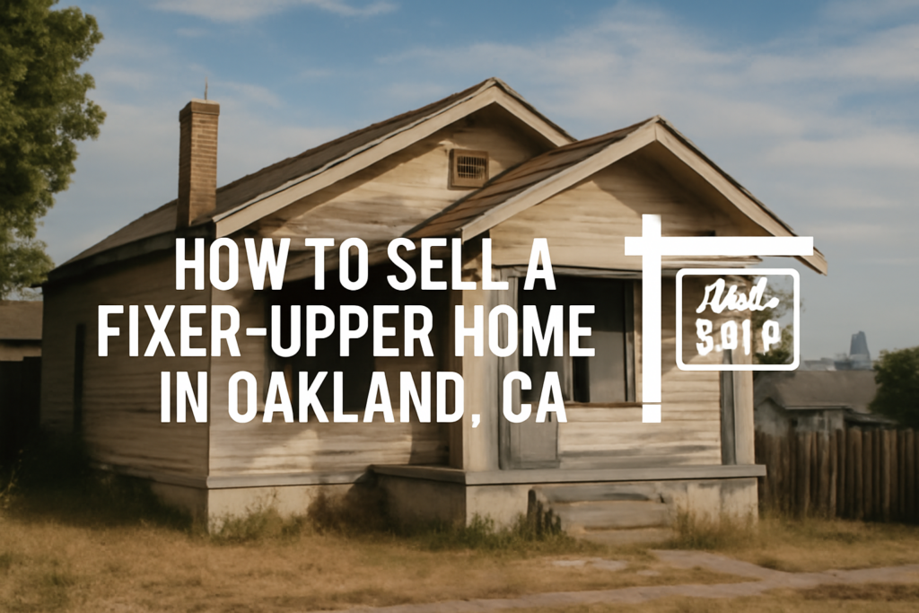 Sell a Fixer-Upper Home in Oakland