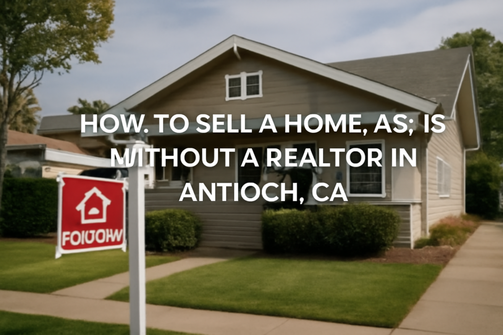 Sell a Home 'As-Is' Without a Realtor in Antioch