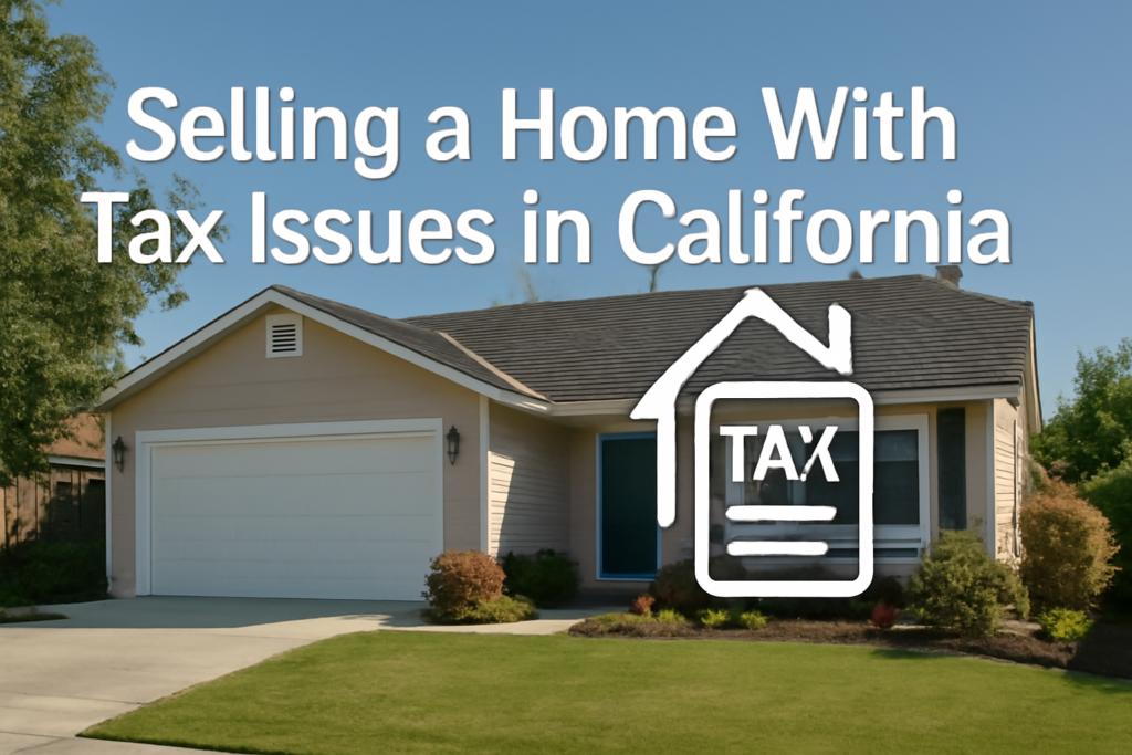 Selling a Home With Tax Issues in California