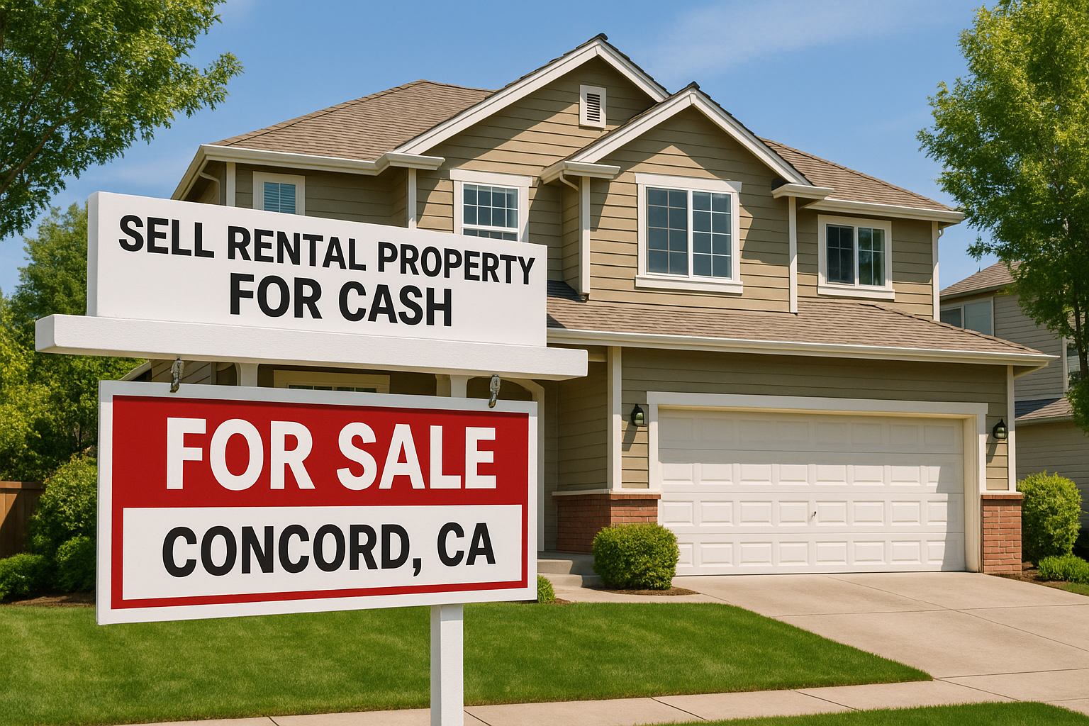 Sell a Rental Property for Cash in Concord, CA