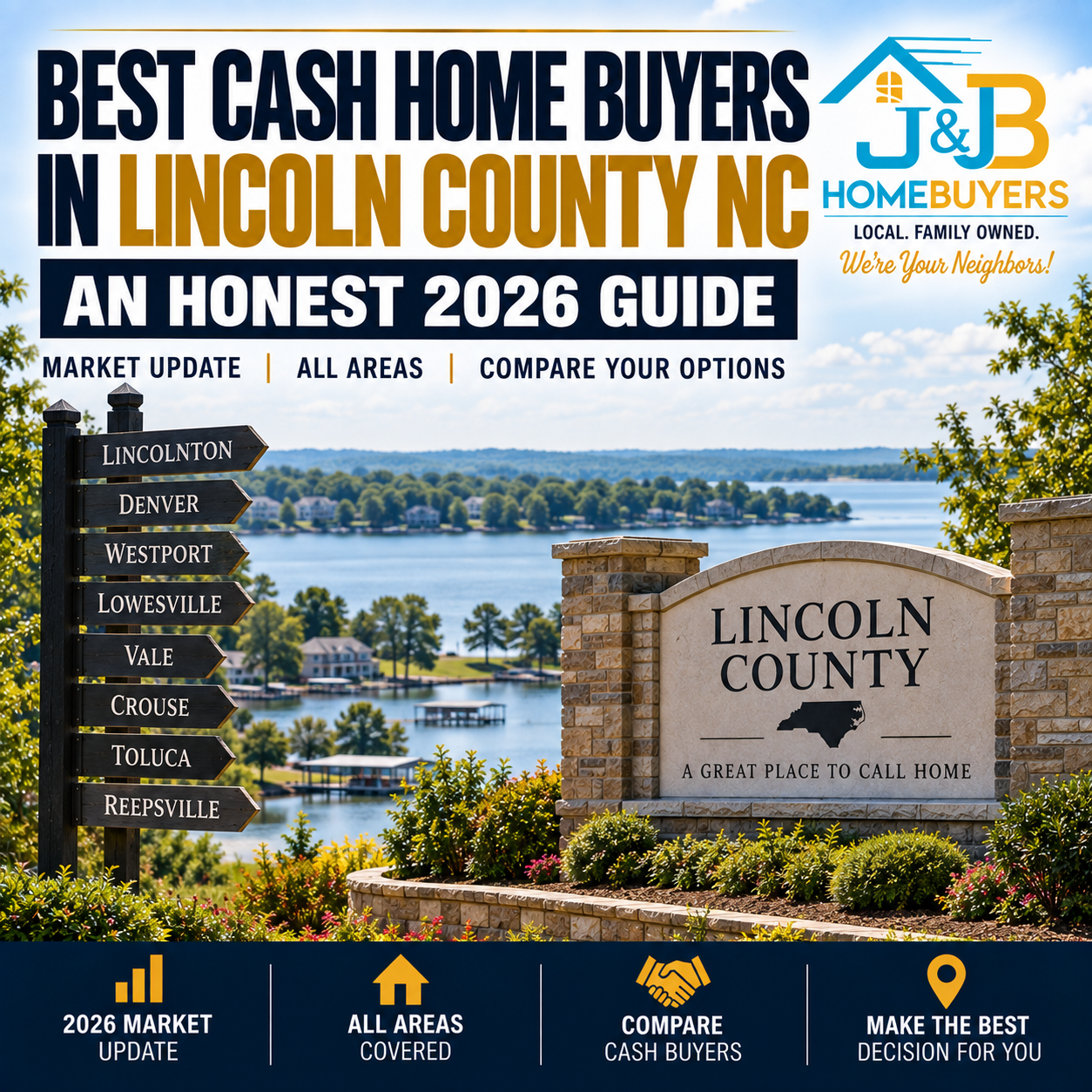 Best cash home buyers in Lincoln County NC 2026 guide from Denver to Vale