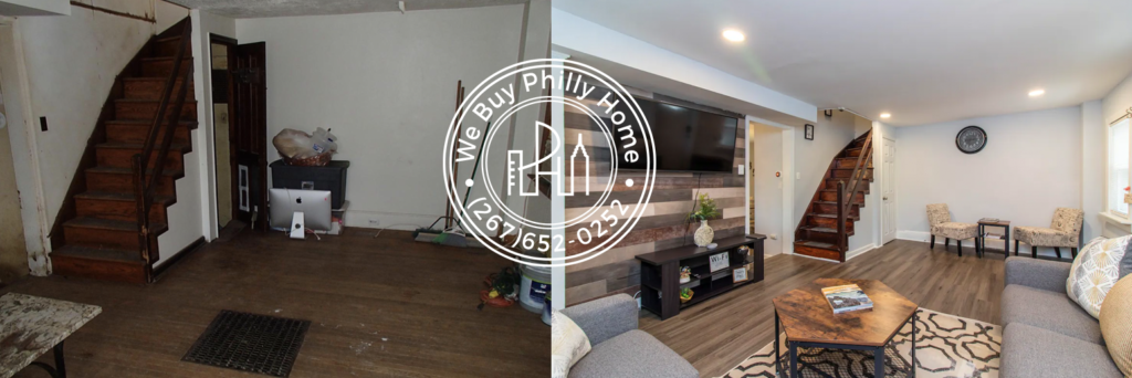 Before after of NW house