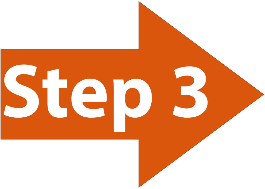 step 3 arrow