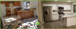 NLS Homes Before and after Kitchen