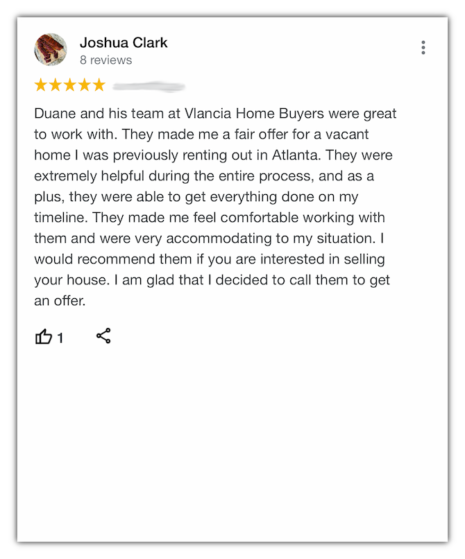 Joshua Vlancia Home Buyers Review