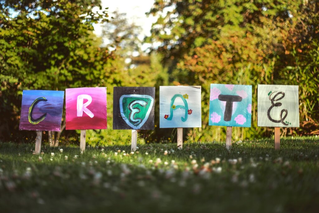 creative yard sign