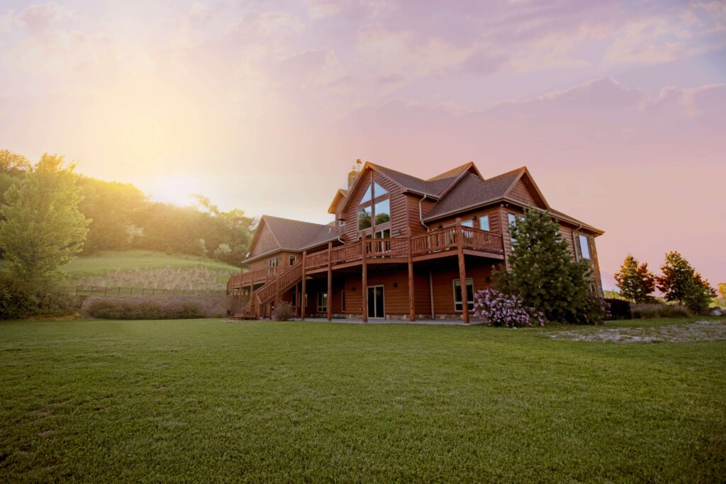a wooden house