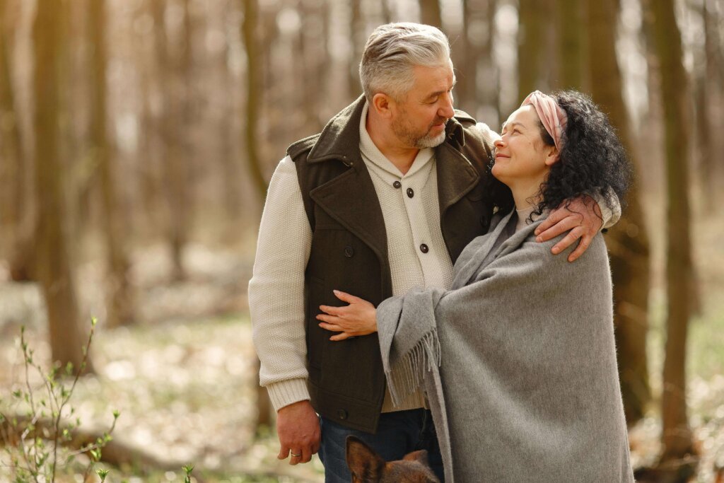 photo of couple smiling