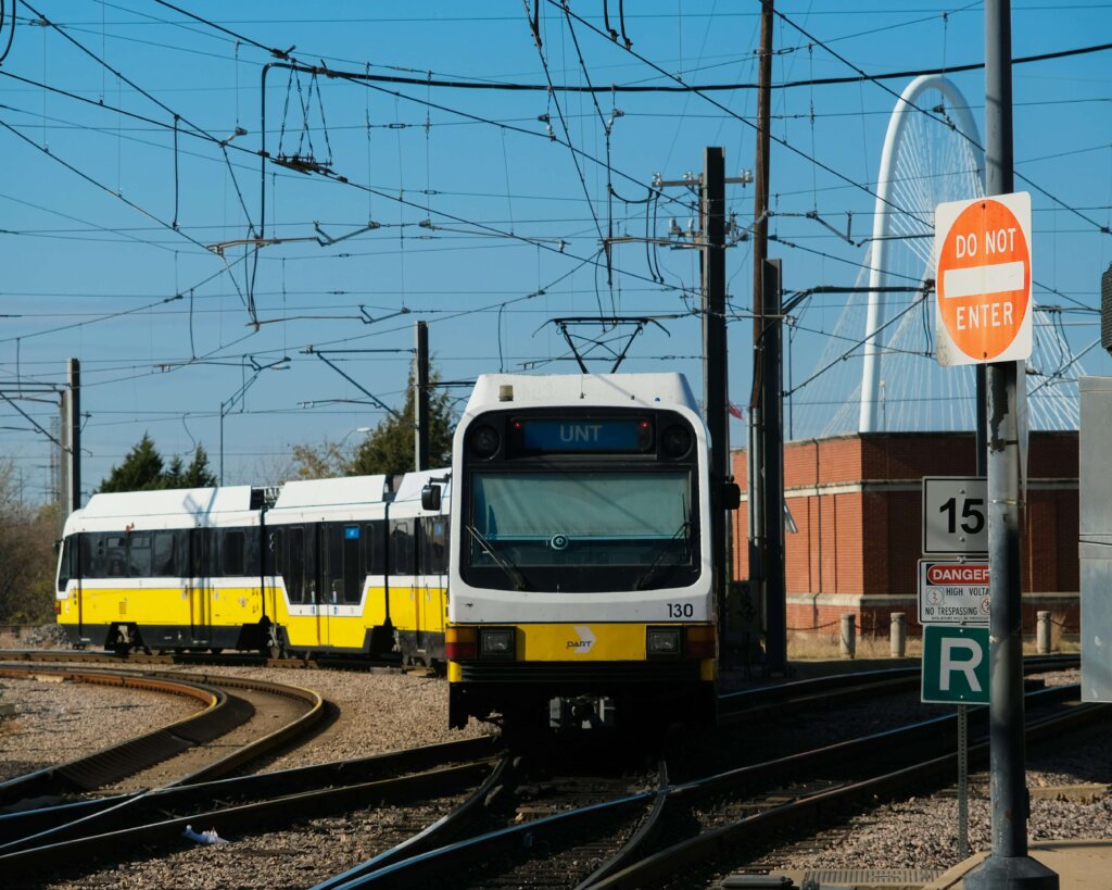 a train on the railway