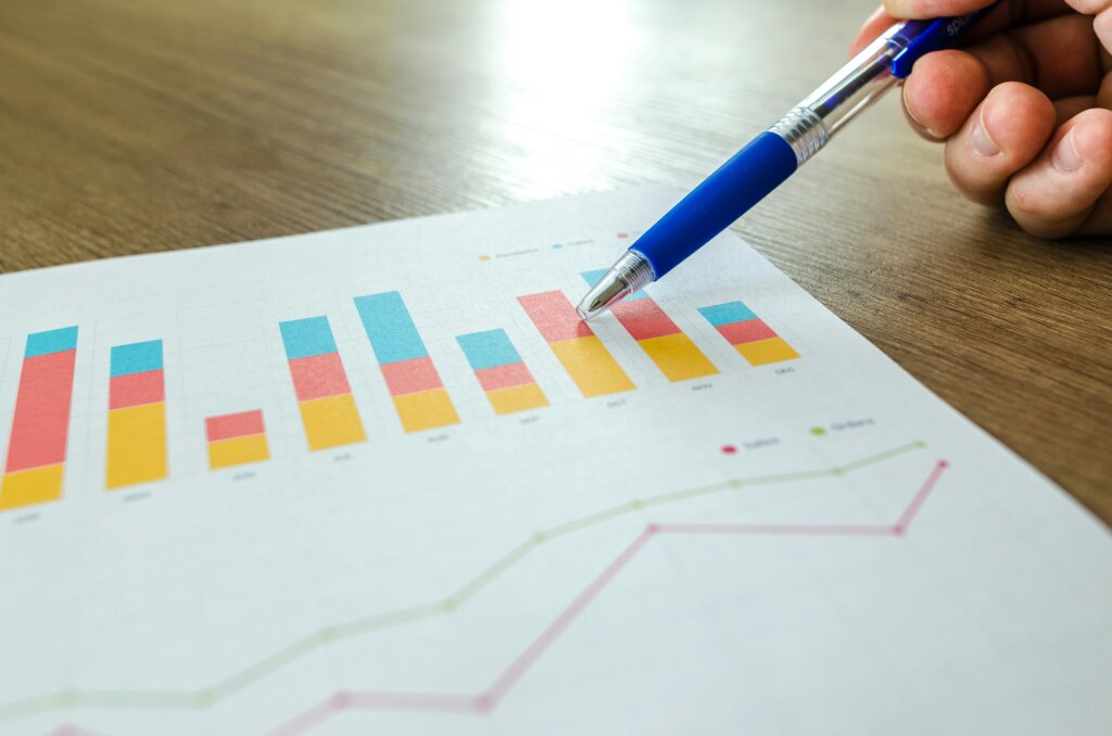 a paper with graphs