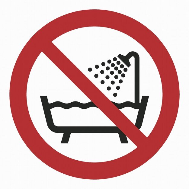 no bathtub