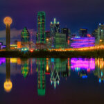 dallas texas at night