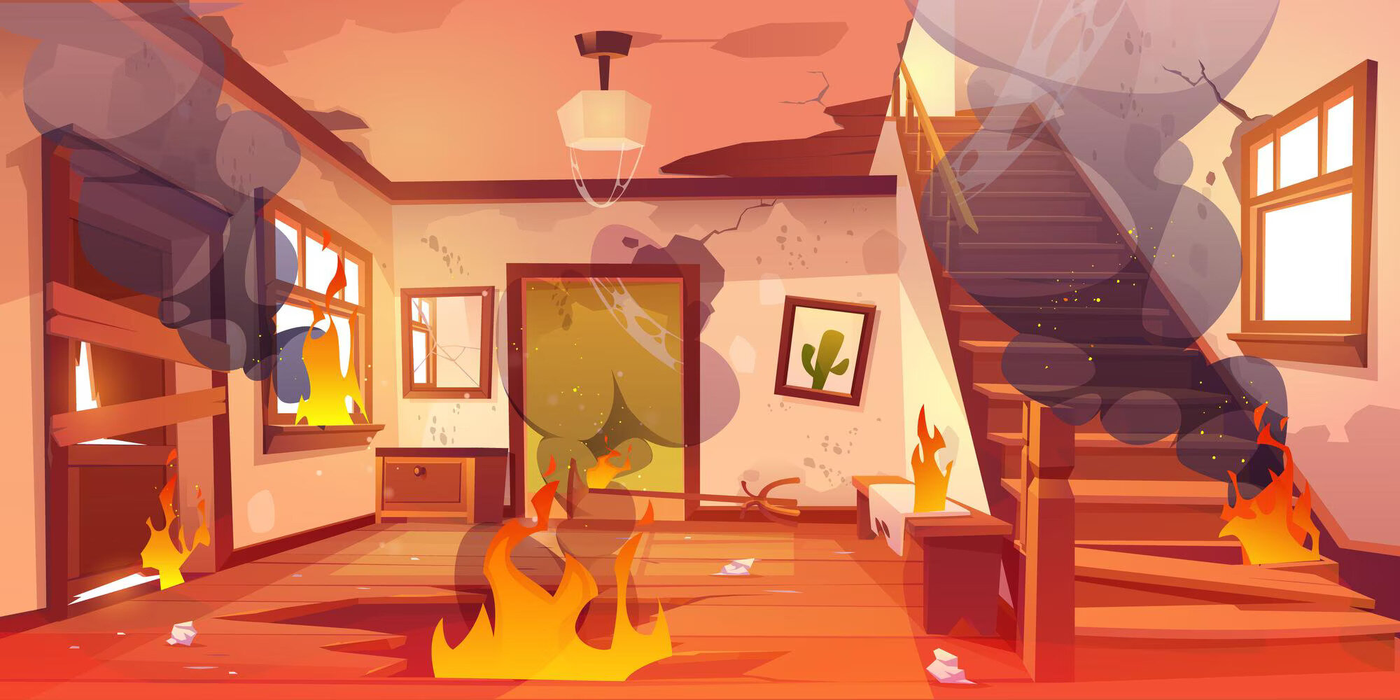 house fire damage