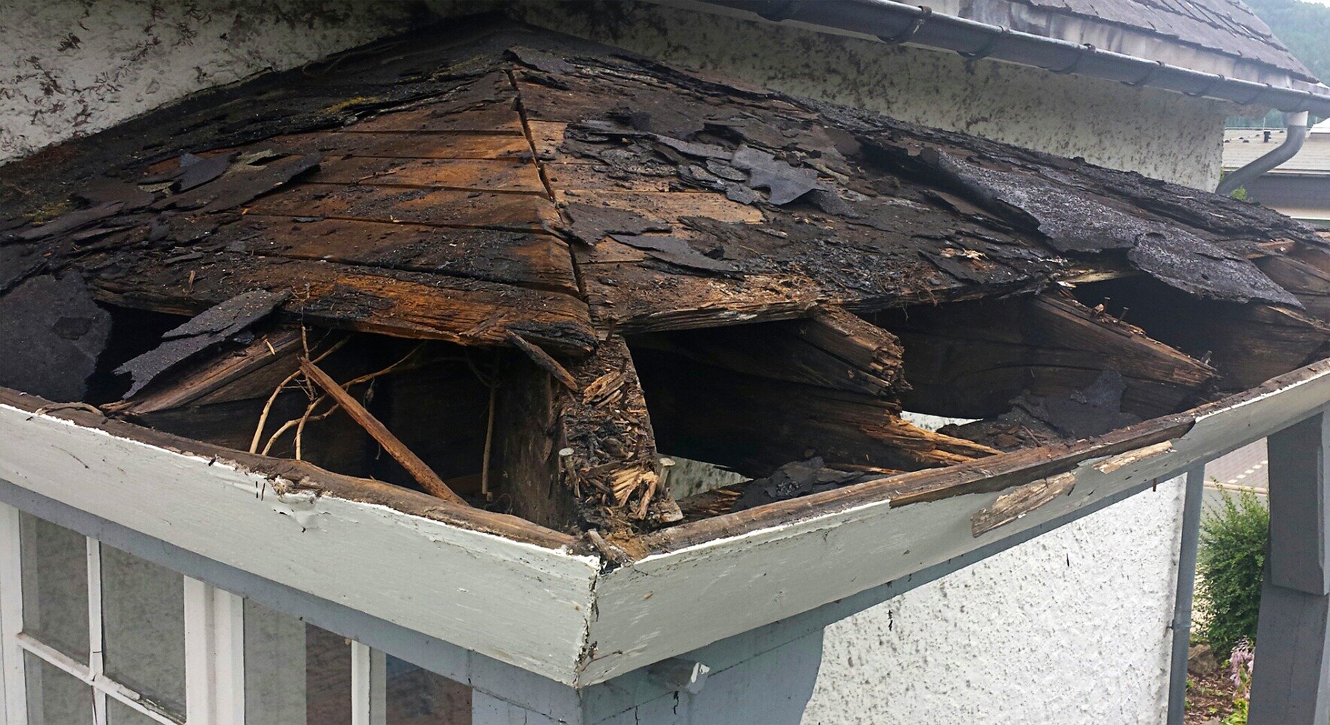 a leaky roof