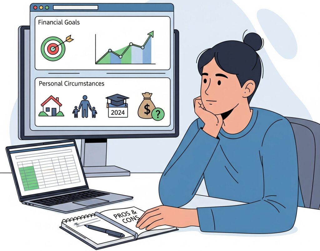 Consider your financial objectives and personal circumstances