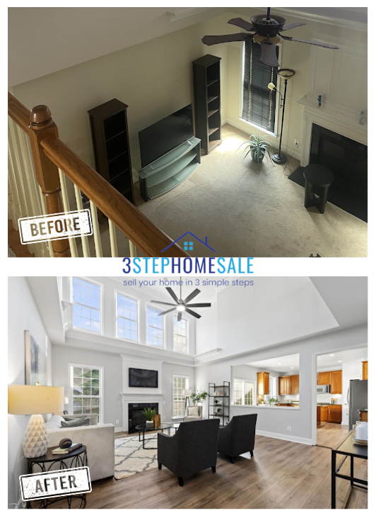 Before and After 3 Step Home Sale Rehab