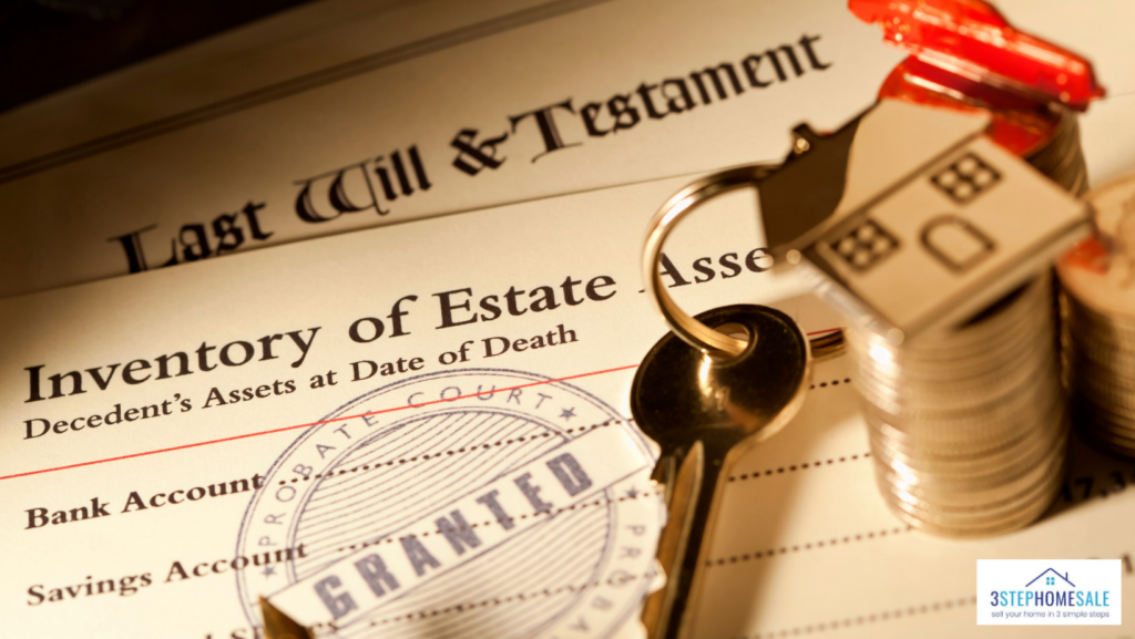 Documents about last will and testament and inventory of estate assets