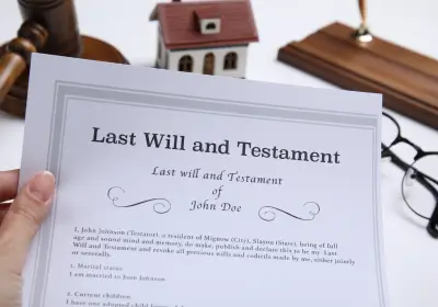 An image showing a last will and testament as part of understanding what is probate in real estate
