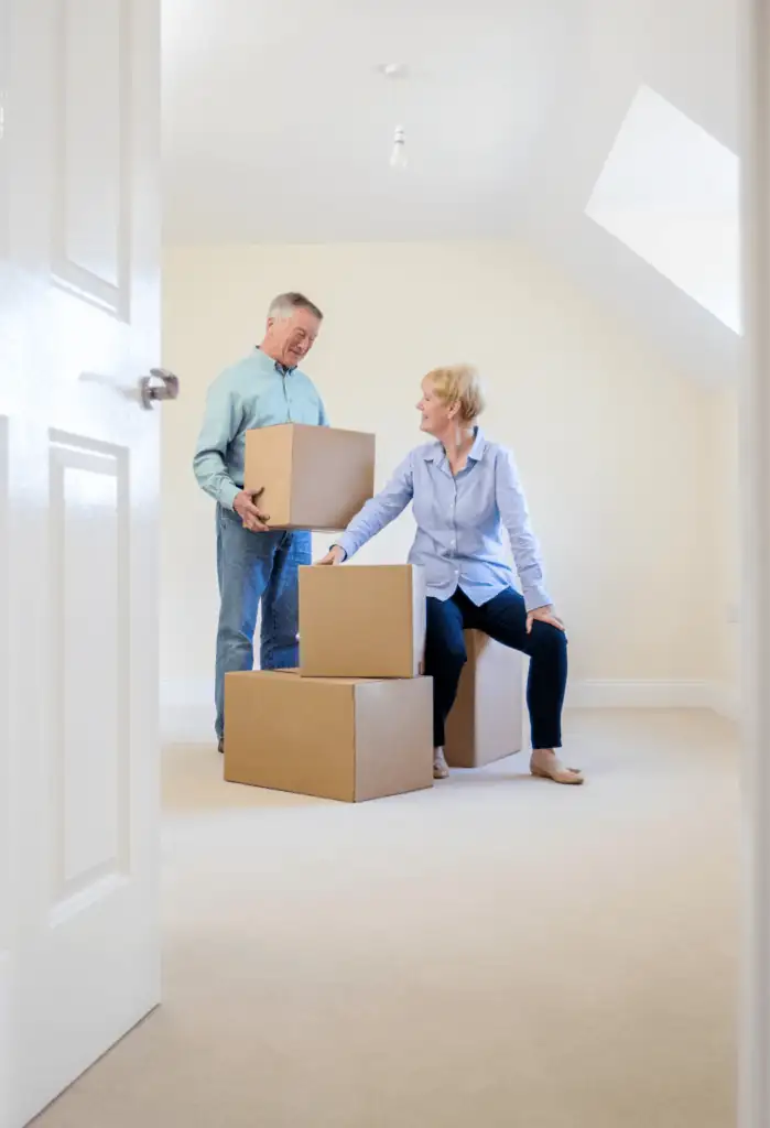 grandparents open box