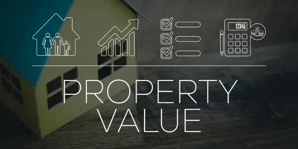 A graphic illustrating the concept of valuing your inherited property in the real estate market