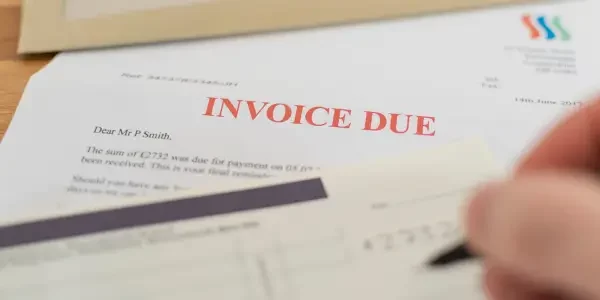 an invoice due receipt