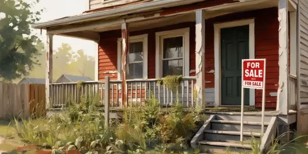 a house in bad shape up for sale